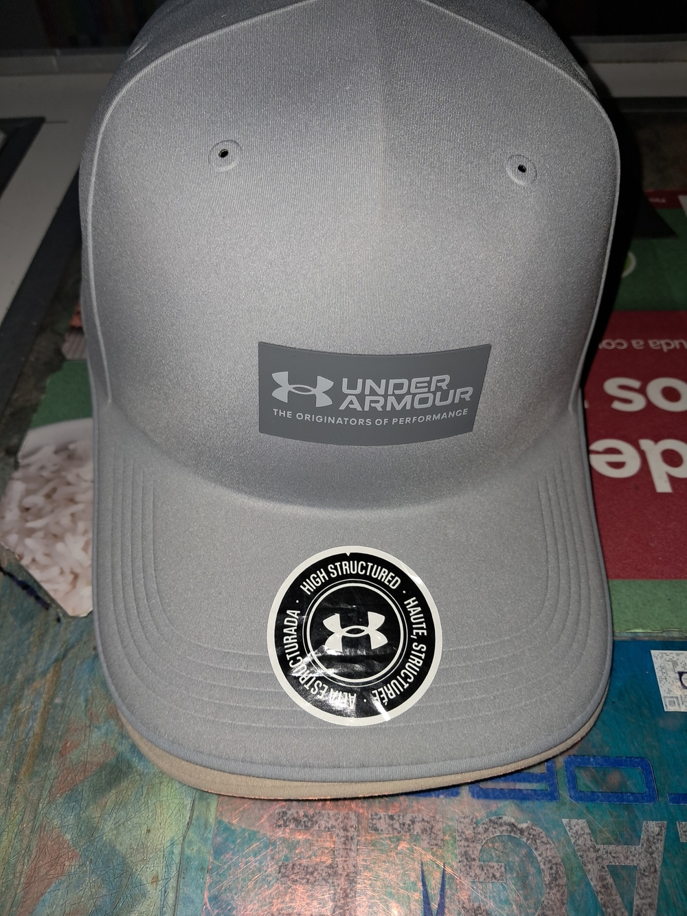Under Armour Gray Structured Performance Cap